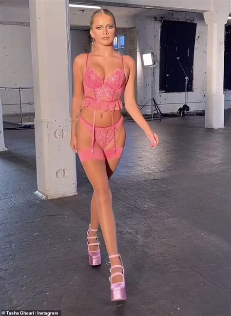 Love Islands Tasha Ghouri Flaunts Her Curves In Sexy Lingerie And Suspenders In Valentines Day