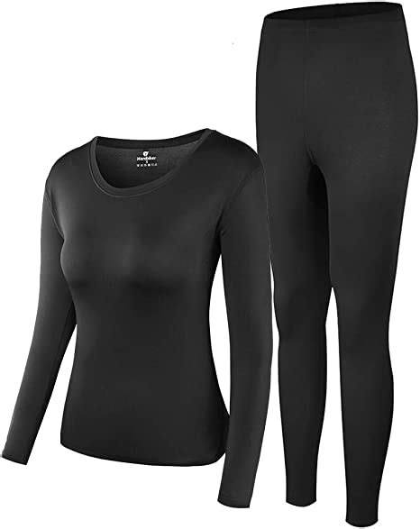Thermal Underwear Women Ultra Soft Long Johns Set Base Layer Skiing