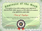 Free Employee of the Week Certificate Template at clevercertificates ...
