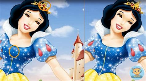 Cute Snow White Difference Princess Disney Cartoon