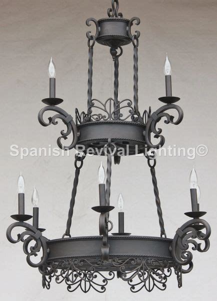 1435 9 Spanish Style Chandelier Spanish Revival Lighting