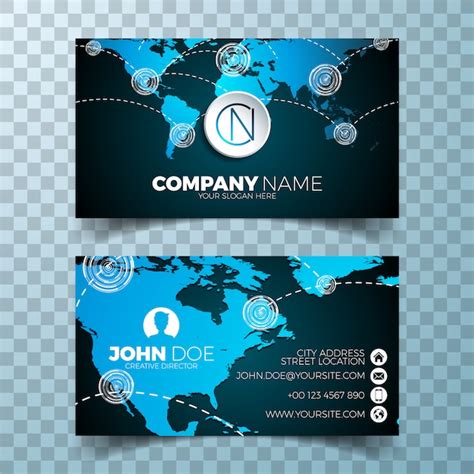 World Map Business Card Free Download On Freepik