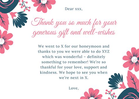 Bridal Shower Thank You Notes Wording Examples Best Design Idea