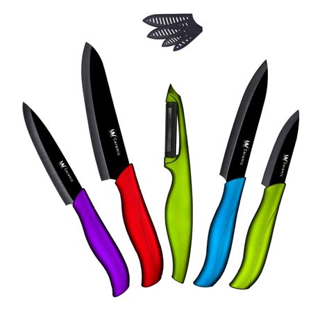 kitchen knives brand quality cooking xyj 5pcs peeler ceramic inch