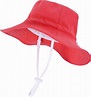 Cappello da sole per bambina, con protezione dai raggi UV, con lacci e ...