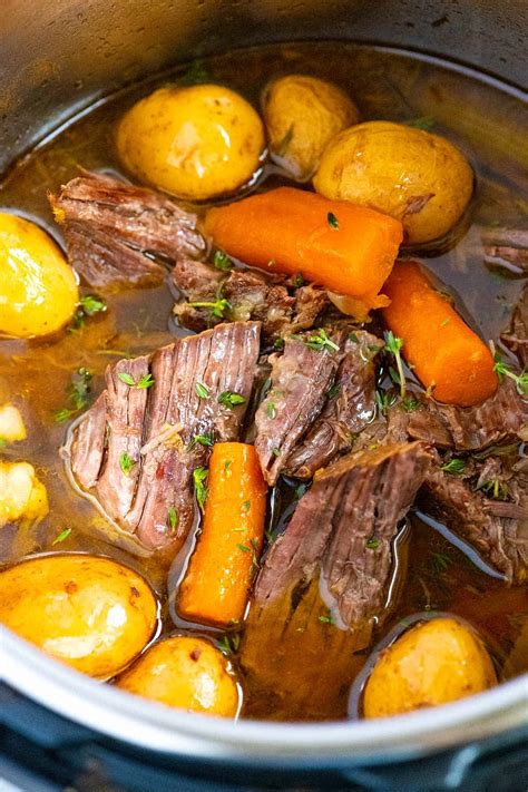 Instant pot beef roast for two, made in the instant pot mini! Easy Instant Pot Pot Roast (Tender and Juicy)