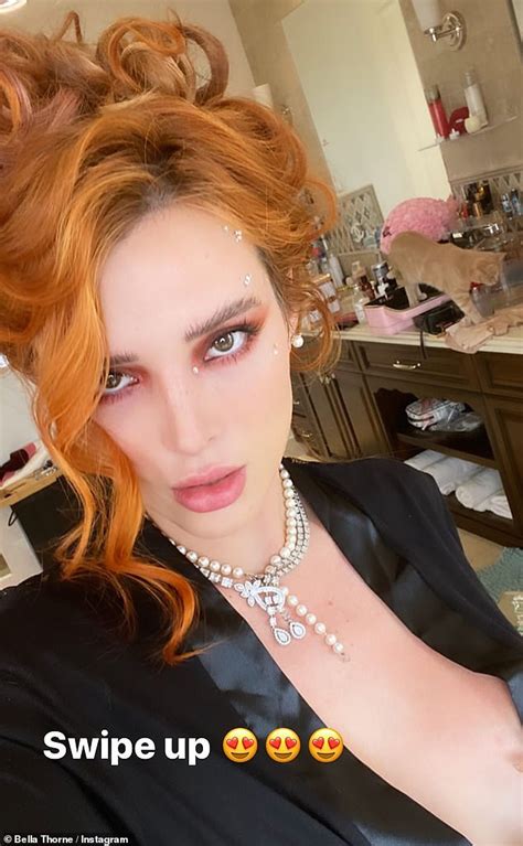 Bella Thorne Teases Her D Colletage As She Goes Topless Under Black