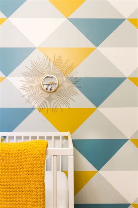 Geometric Wall Paint Design Ideas With Tape 2020 Trends Home Diy