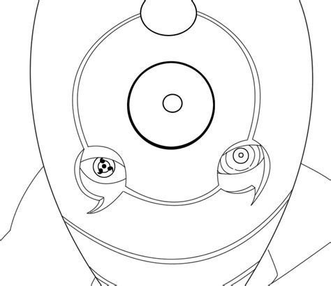 Akatsuki Obito Coloring Page Anime Coloring Pages