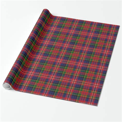 Colorful Macpherson Tartan Plaid Wrapping Paper Zazzle