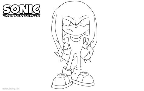 All coloring pages can be printed online directly on our website. Sonic The Hedgehog Coloring Pages Knuckles the Echidna ...