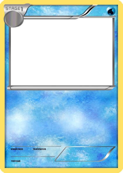 Blank Fire Pokemon Cards Blank Pokemon Card Pokemon Card Template