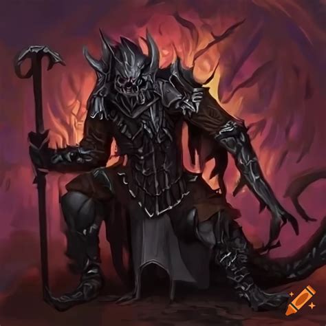 Black Dragonborn Necromancer