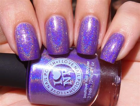 Sparkly Vernis I Love Nail Polish Charmingly Purple Is A Soft Lilac Holographic