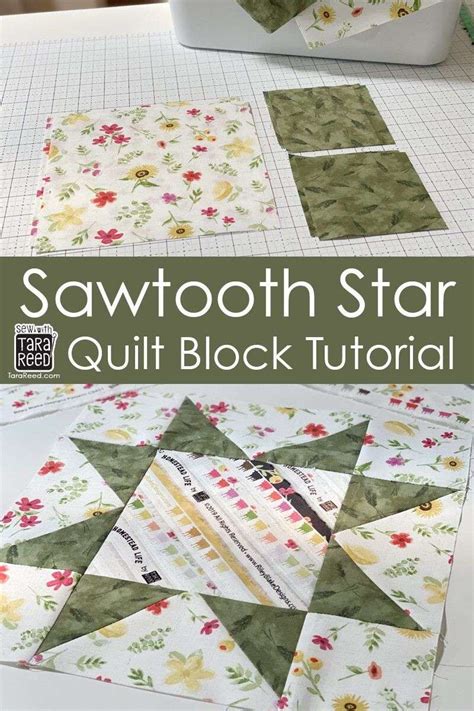 Free Quilt Block Tutorial Sawtooth Star