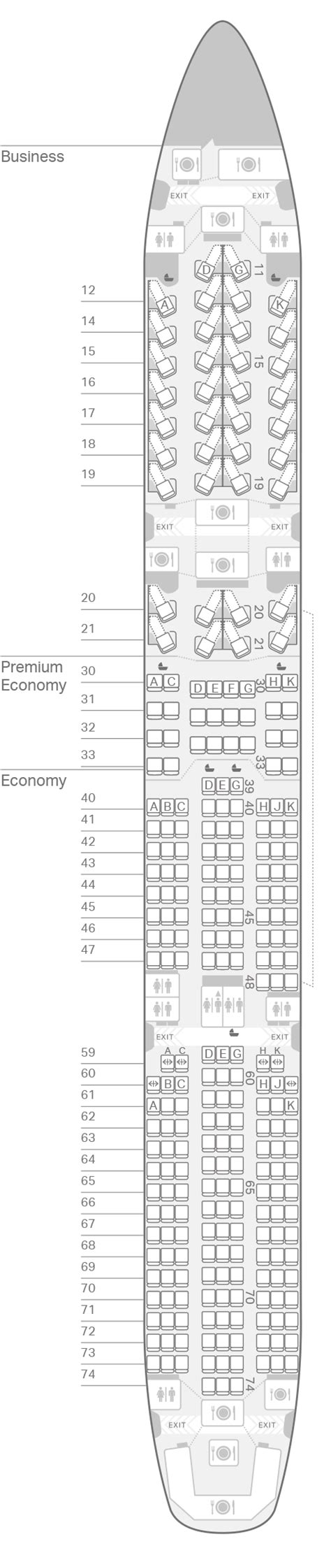 Cathay Pacific A350 900 Seat Map Image To U