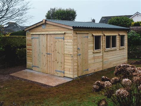 Wooden Garages Timber Garages In Devon By Shields Garden