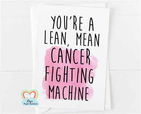 Cancer Card Funny Cancer Card You Beat Cancer Card Cancer Etsy Uk
