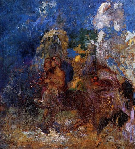 They place us, as does music. Centaurs, c.1910 - Odilon Redon - WikiArt.org