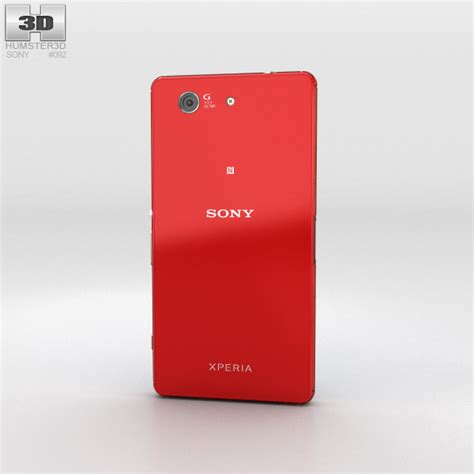 16 gb, microsd, up to 256 gb. Sony Xperia Z3 Compact Orange 3D model - Electronics on Hum3D