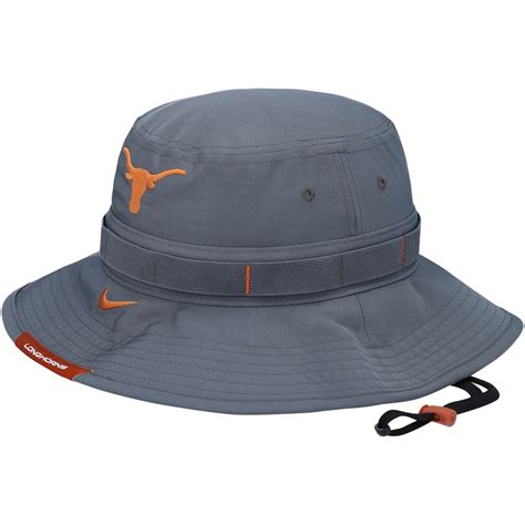 Mens Nike Gray Texas Longhorns Sideline Performance Bucket Hat