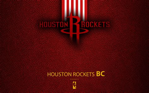 Download Wallpapers Houston Rockets 4k Logo Basketball Club Nba