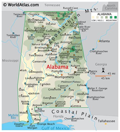 Where Is Alabama Located On The Us Map United States Map