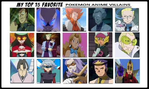 My Top 15 Pokemon Anime Villains Gen I Vii By Thedeviousdude On