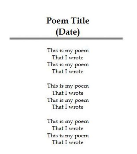 Three line Poems