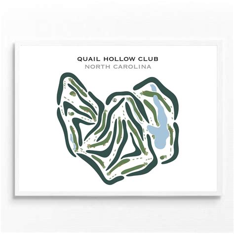 Quail Hollow Golf Club North Carolina Printed Golf Courses Online