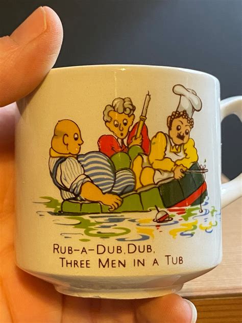 Rub A Dub Dub Three Men In A Tub Childrens Cup Abcs Etsy