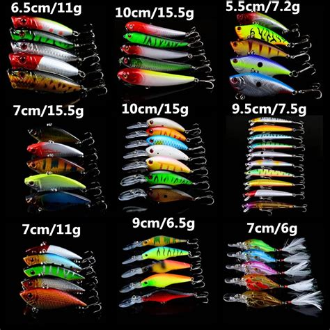 Buy New 52pcsset Fishing Lures High Quality Plastic