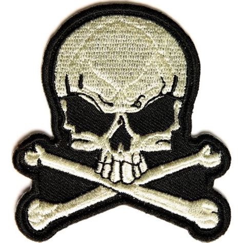 Skull And Bones Small Patch Vest Patches Biker Patches Cool Patches