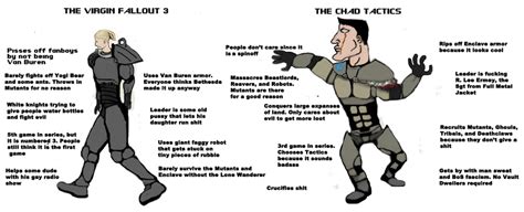 Virgin Fallout 3 Vs Chad Tactics By Torontoreign Virgin Vs Chad