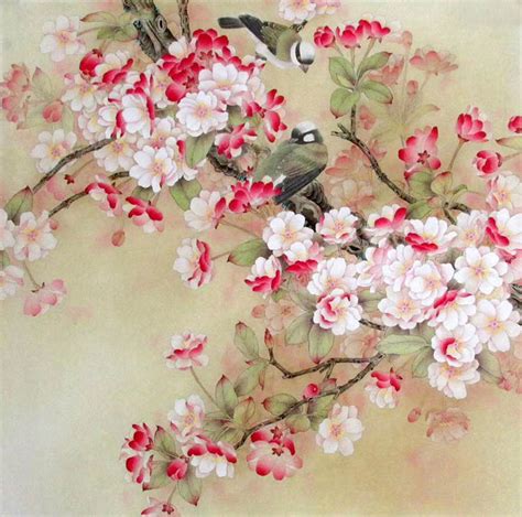 Chinese Cherry Blossom Painting 2387112 68cm X 68cm27〃 X 27〃