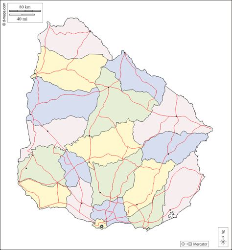 Uruguay Mapa Gratuito Mapa Mudo Gratuito Mapa En Blanco Gratuito