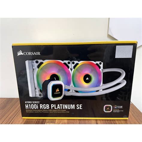 全新免運 海盜船 Corsair H100i Rgb Platinum Se 240mm 水冷散熱器 蝦皮購物