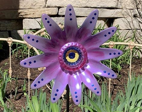 Unique Garden Art Made With Recycled Glass And By Glassblooms Unique