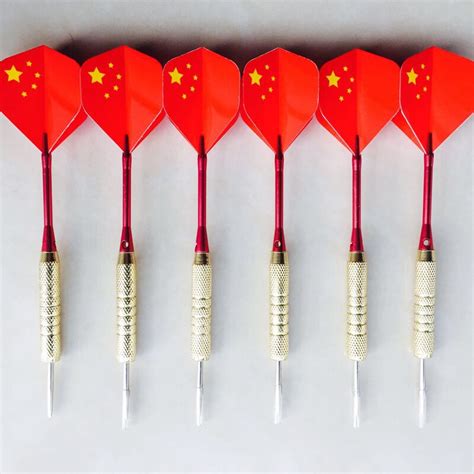 6pcs Adult Professional Game Training Aluminum Darts Pin Package Dart