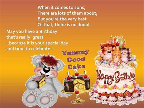 Warm Birthday Greetings For Your Son Free Birthday Wishes Ecards 123