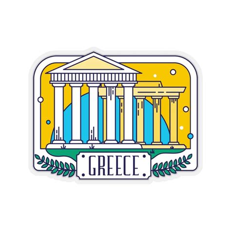 Greece Luggage Travel Sticker Laptop Sticker Travel Etsy
