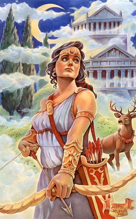 Artemis Greek Mythology Pinterest
