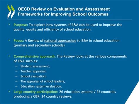 Oecd Review On Evaluation And Assessment Frameworks For Improving