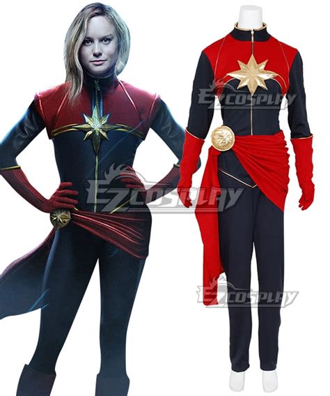 2019 Movie Captain Marvel Carol Danvers Cosplay Costume Buy At The