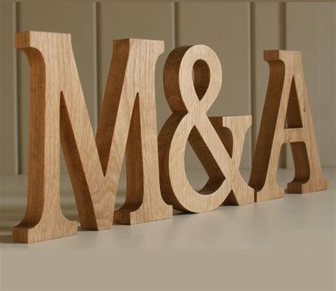 Wooden Letters Traditional Oak By Letters Etc