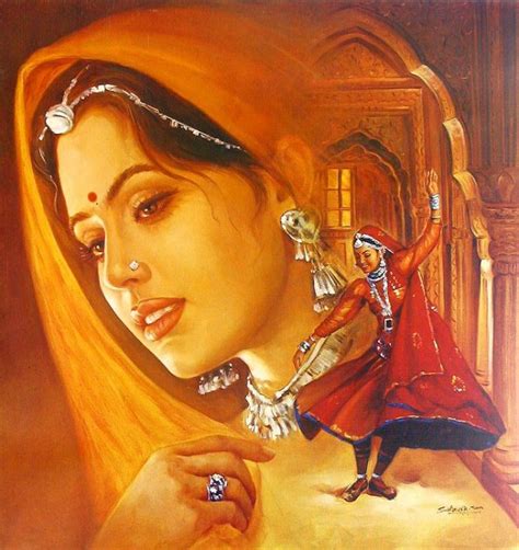 Collections Painting Art Of Beautiful Indian Women