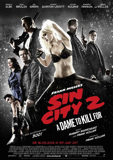 Sin City A Dame To Kill For Photo Hollywood Movie Posters