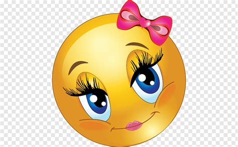 Emoticon Smiley Emoji Girl Face Free Png Pngfuel