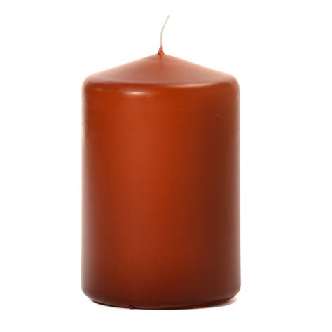 Terracotta 3 X 4 Unscented Pillar Candles 3 Inch Candles