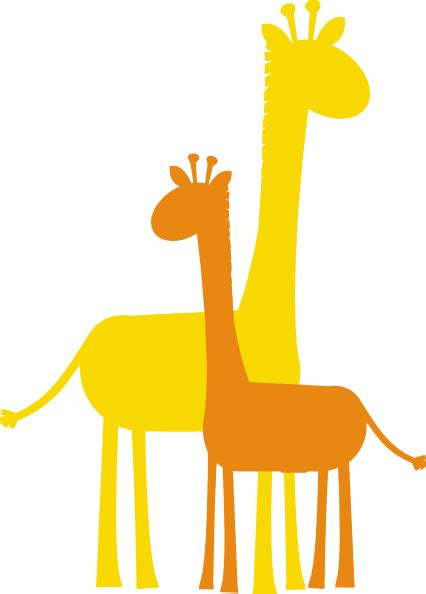 Darker Orange Giraffe Clip Art At Vector Clip Art Online